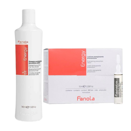 Kit  anticaida shampoo + 12 ampollas energy | Fanola