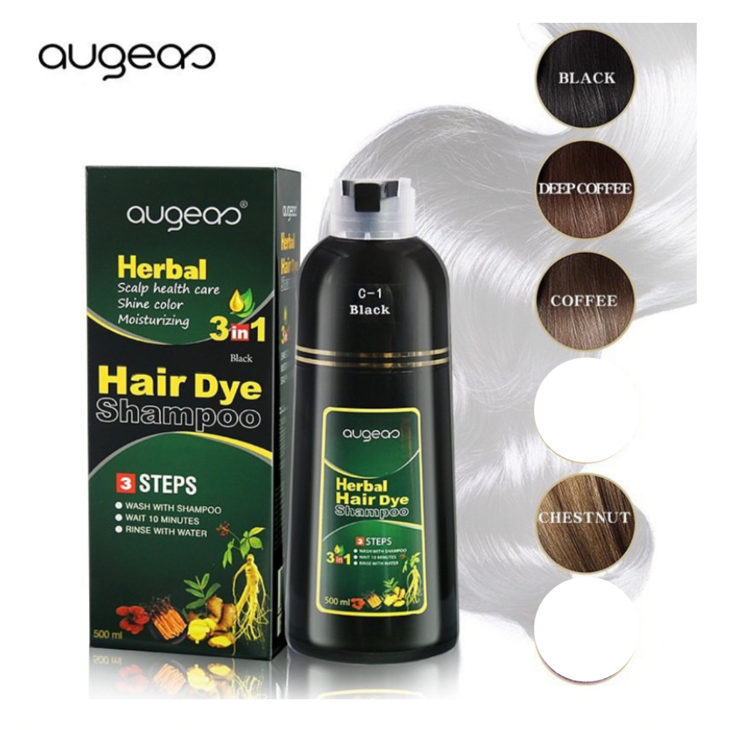 SHAMPOO CUBRE CANAS 3 EN 1 HAIR DYE | AUGEA