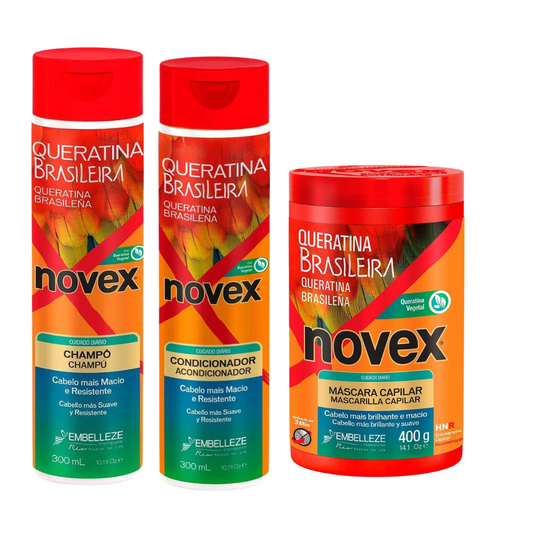 kit novex queratina brasileira