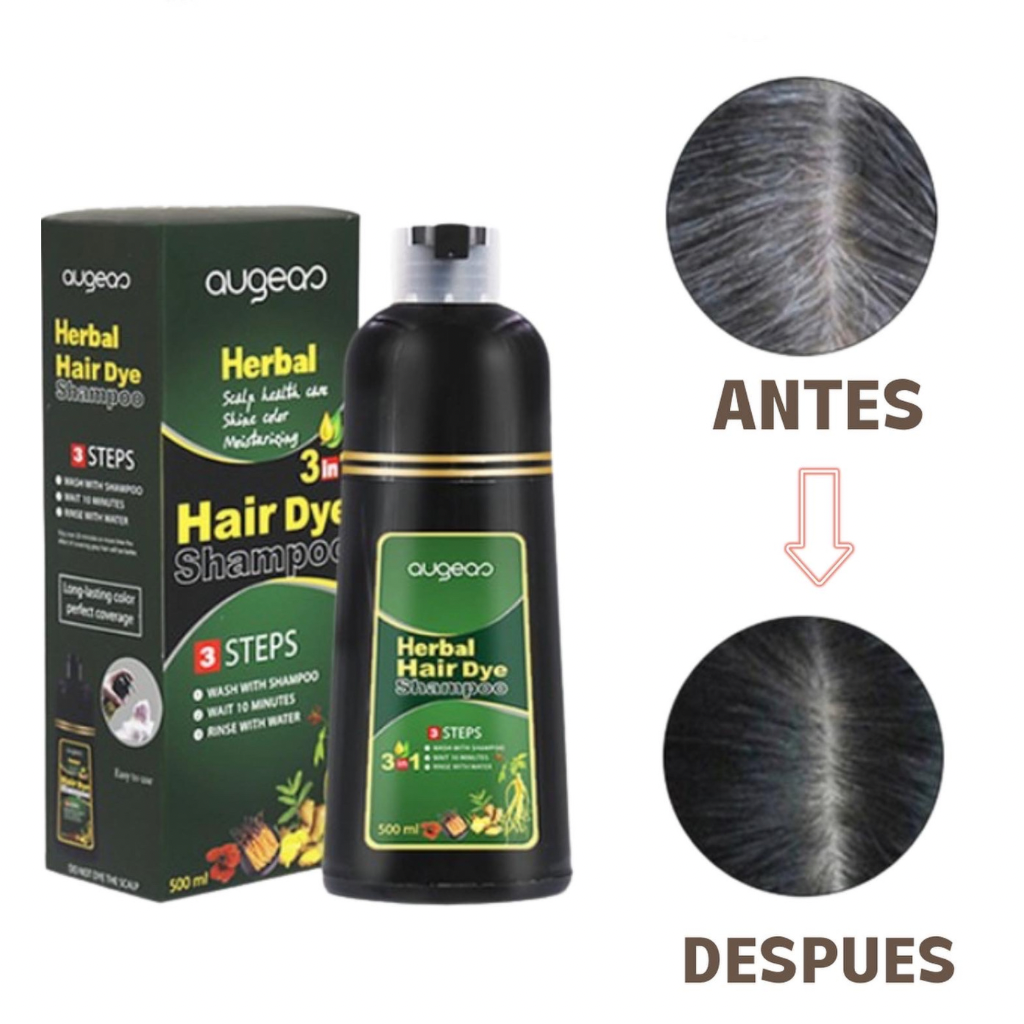 SHAMPOO CUBRE CANAS 3 EN 1 HAIR DYE | AUGEA